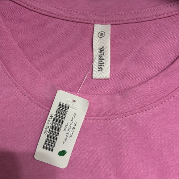 Wishlist Pink Sleeveless Top with Rouched Sides - Picture 4 of 5